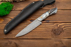 Нож Киалим (AUS10Co, Гибрид стаб. кап клена, Обработка клинка Stonewash)